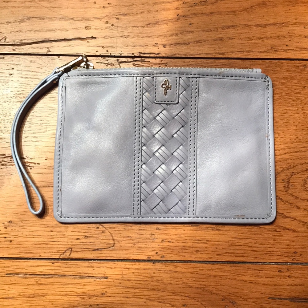 Cole Haan wristlet, pale gray violet